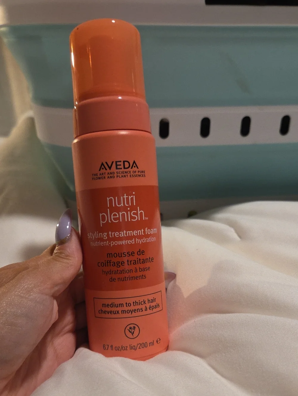 AVEDA Nutriplenish Styling Treatment Foam — Coral